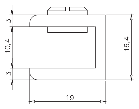 İnce Dişli Cam Tutucu · 2143 — Teknik çizim