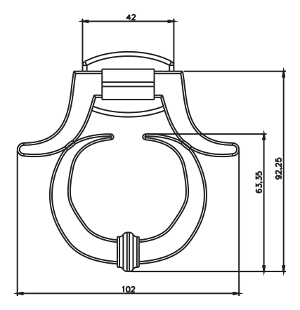 Kapı Tokmağı · 4145 — Teknik çizim
