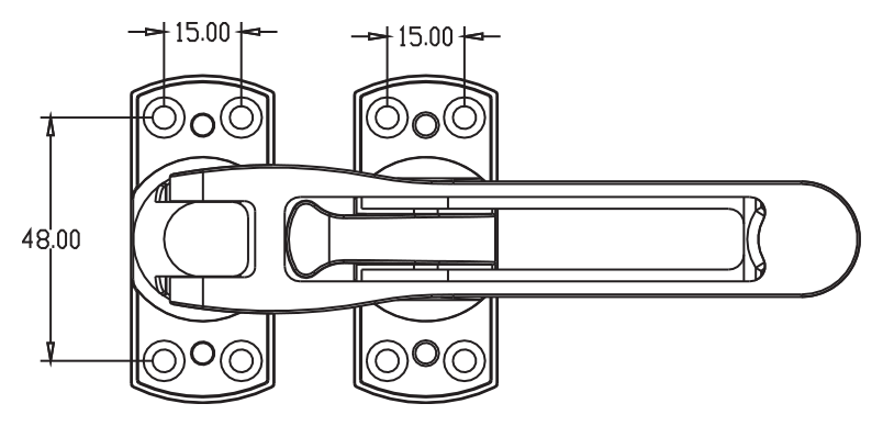 Emniyet Kelepçesi · 4155 — Teknik çizim