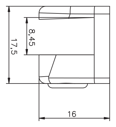 Vidalı Raf Pimi · 72128 — Teknik çizim